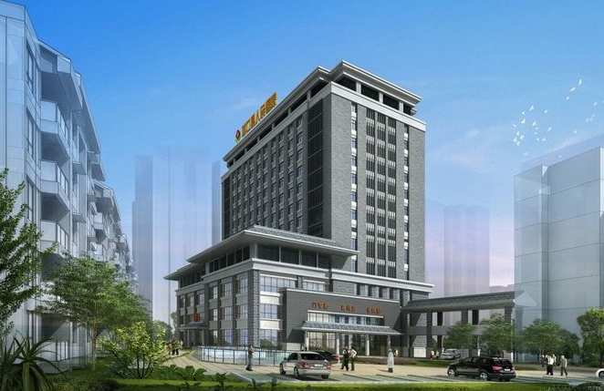 在建中的城口县人民医院住院综合楼及门急诊楼